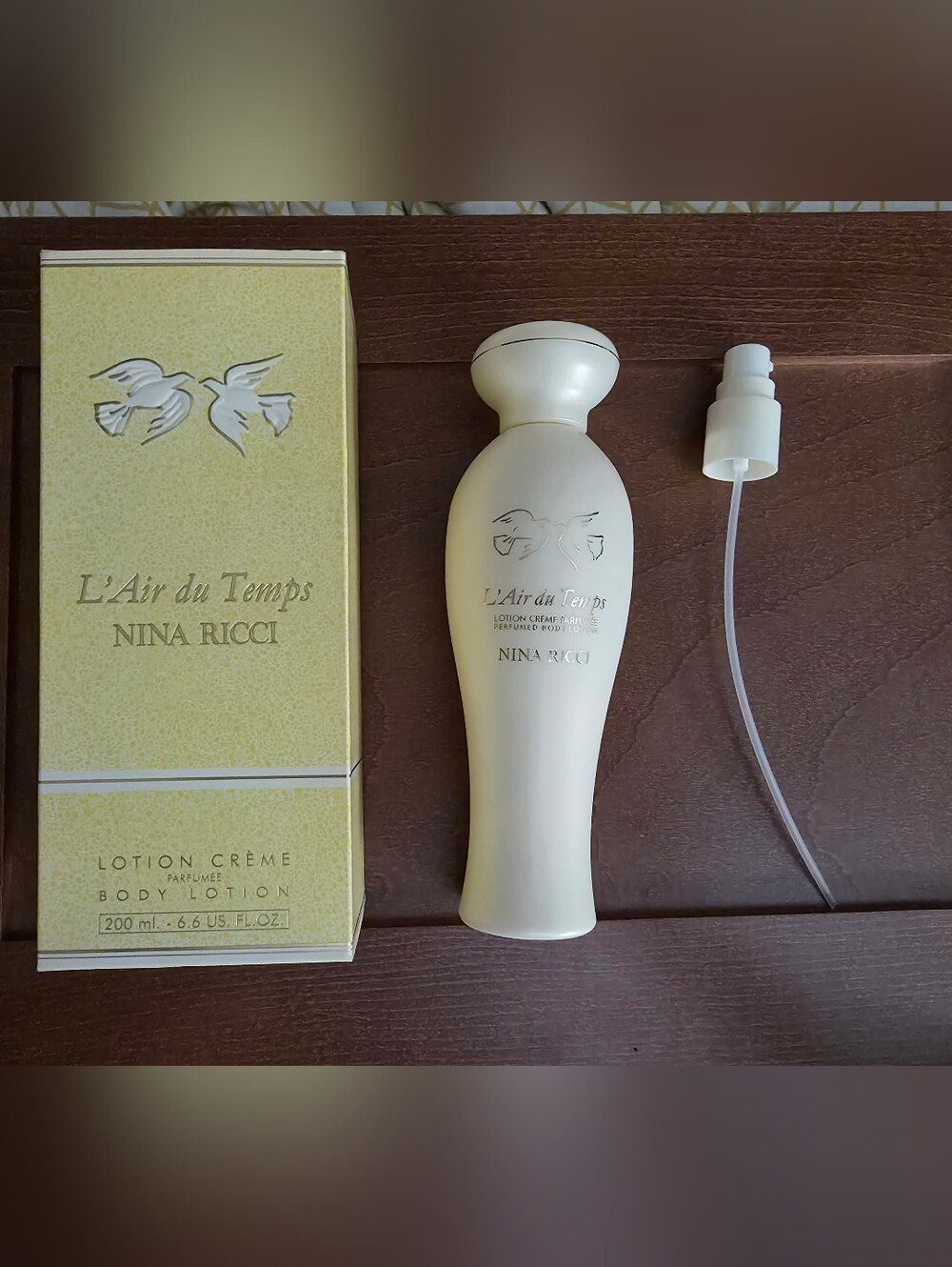 Vintage 1990s L'Air du Temps NINA RICCI Perfumed Body Lotion 6.6 FL OZ